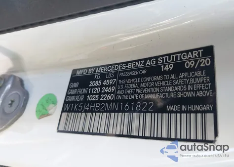 2021 Mercedes-Benz Cla 250 4Matic from USA, damaged, VIN W1K5J4HB2MN161822